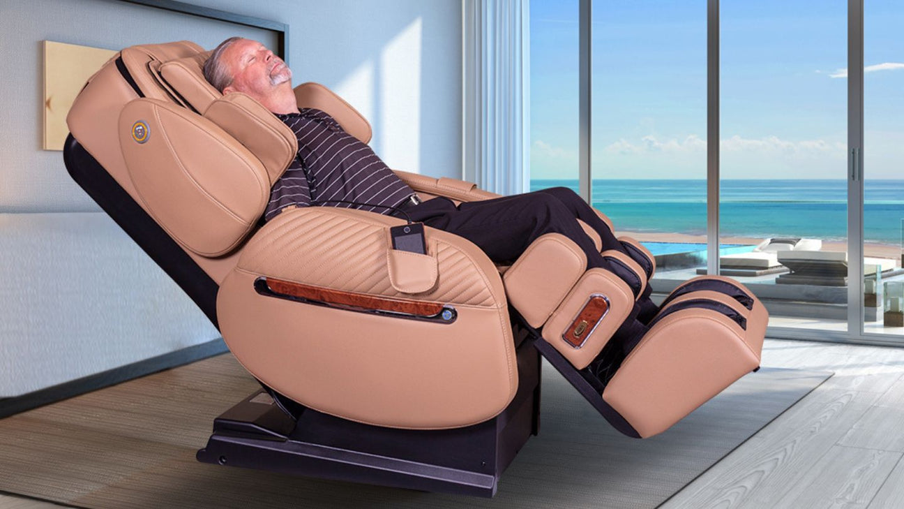 luraco massage chair man sitting lifestyle