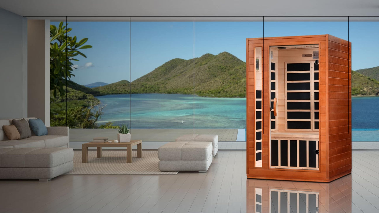 dynamic saunas avila sauna lifestyle image in home