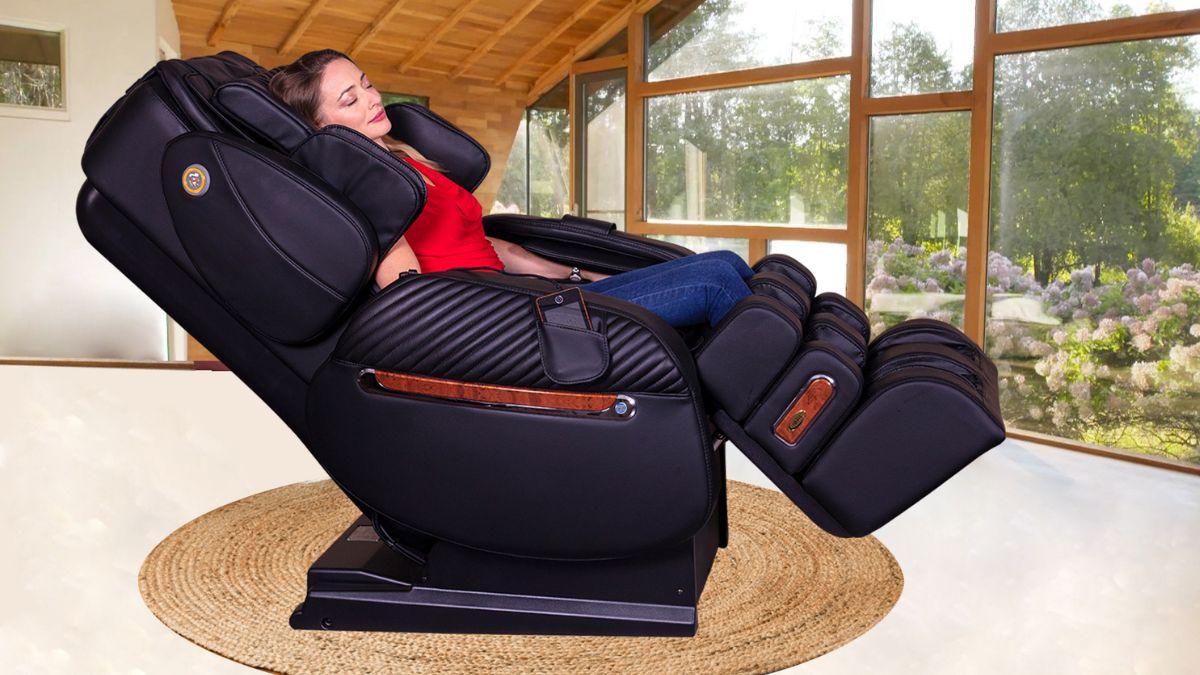 luraco massage chairs lifestyle jpg of woman using the product