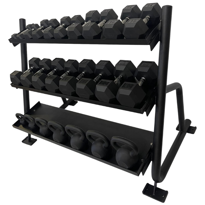 3-Tier Home Gym Dumbbell Weight Rack-10