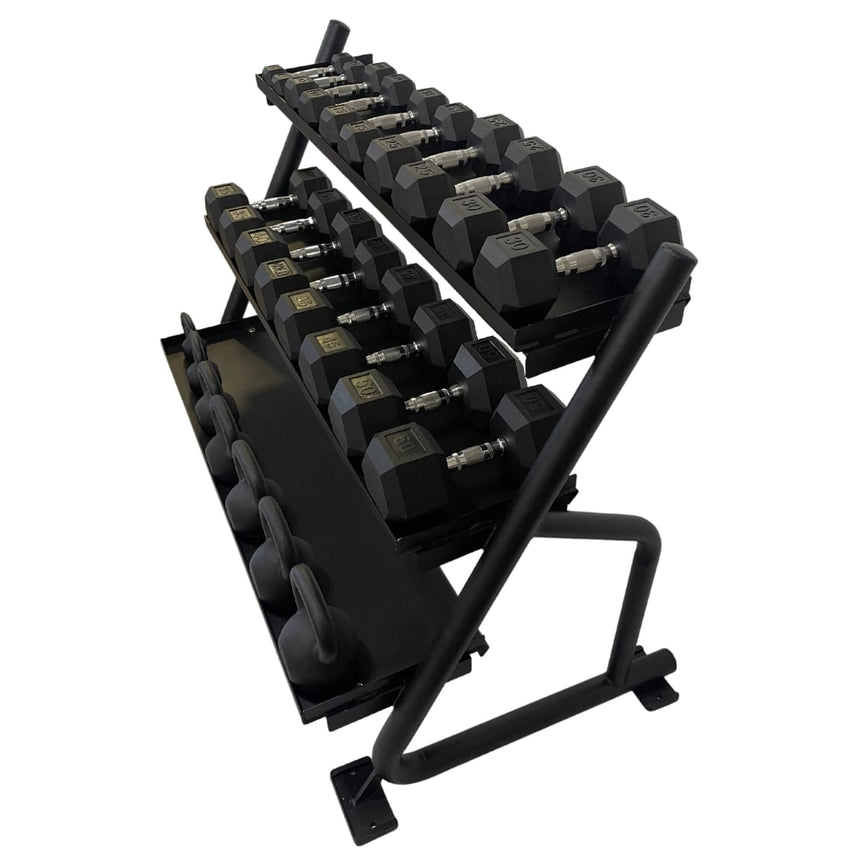 3-Tier Home Gym Dumbbell Weight Rack-11