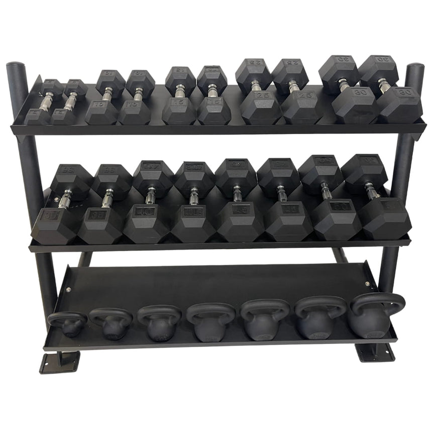 3-Tier Home Gym Dumbbell Weight Rack-8