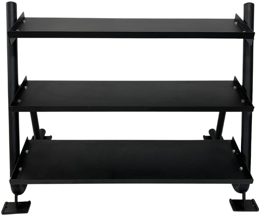 ZiahCare's Diamond Fitness 3-Tier Home Gym Dumbbell Weight Rack Mockup Image 7