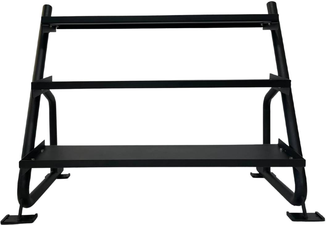 ZiahCare's Diamond Fitness 3-Tier Home Gym Dumbbell Weight Rack Mockup Image 8