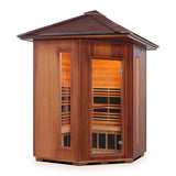 4 person corner infrared sauna mockup png side angle-2