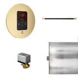 Basic Butler Linear Control Package Round Satin Brass