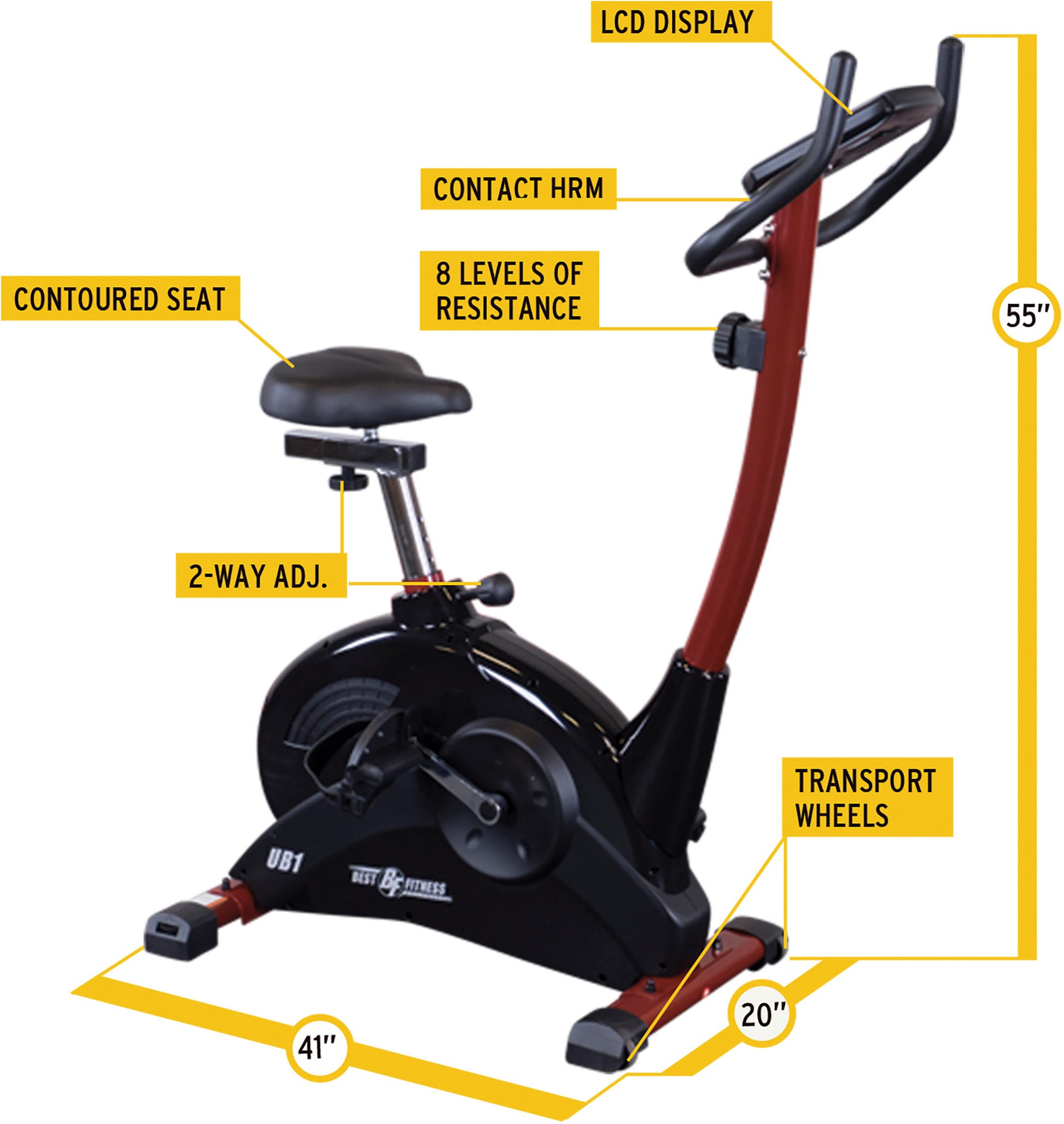 Body-Solid Best Fitness Upright Stationary Bike