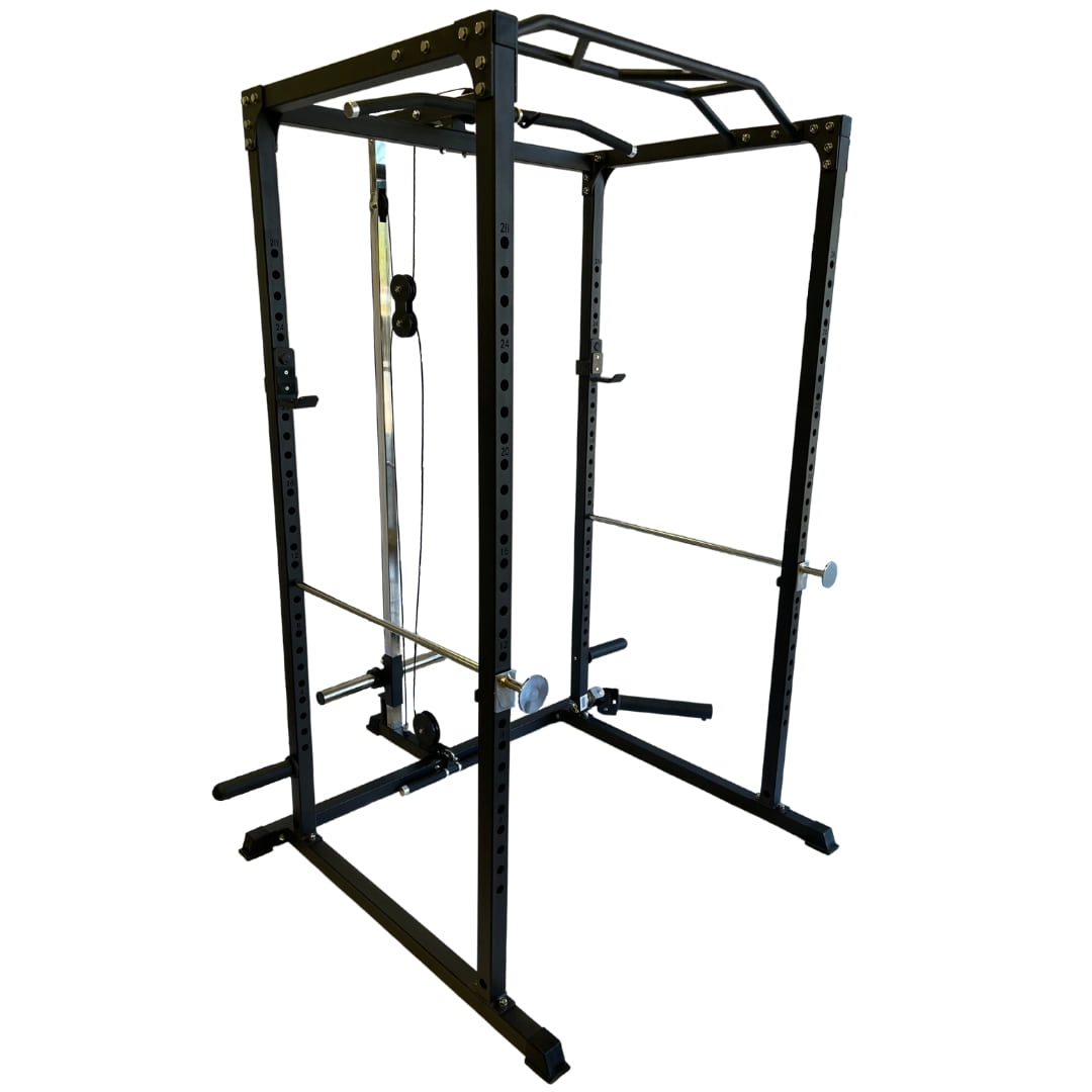 ZiahCare's Diamond Fitness Fully Loaded Power Rack Home Gym Mockup Image 2