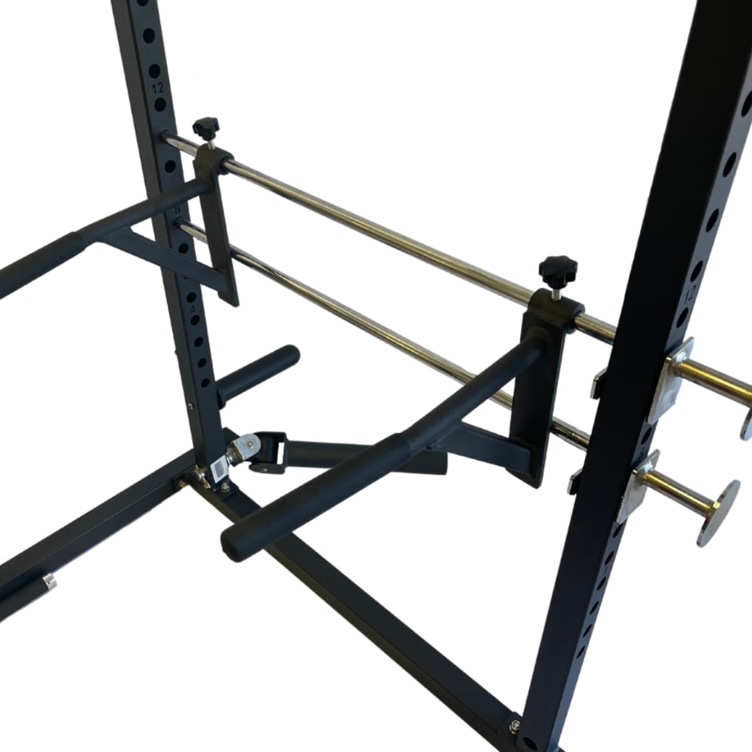 ZiahCare's Diamond Fitness Fully Loaded Power Rack Home Gym Mockup Image 4