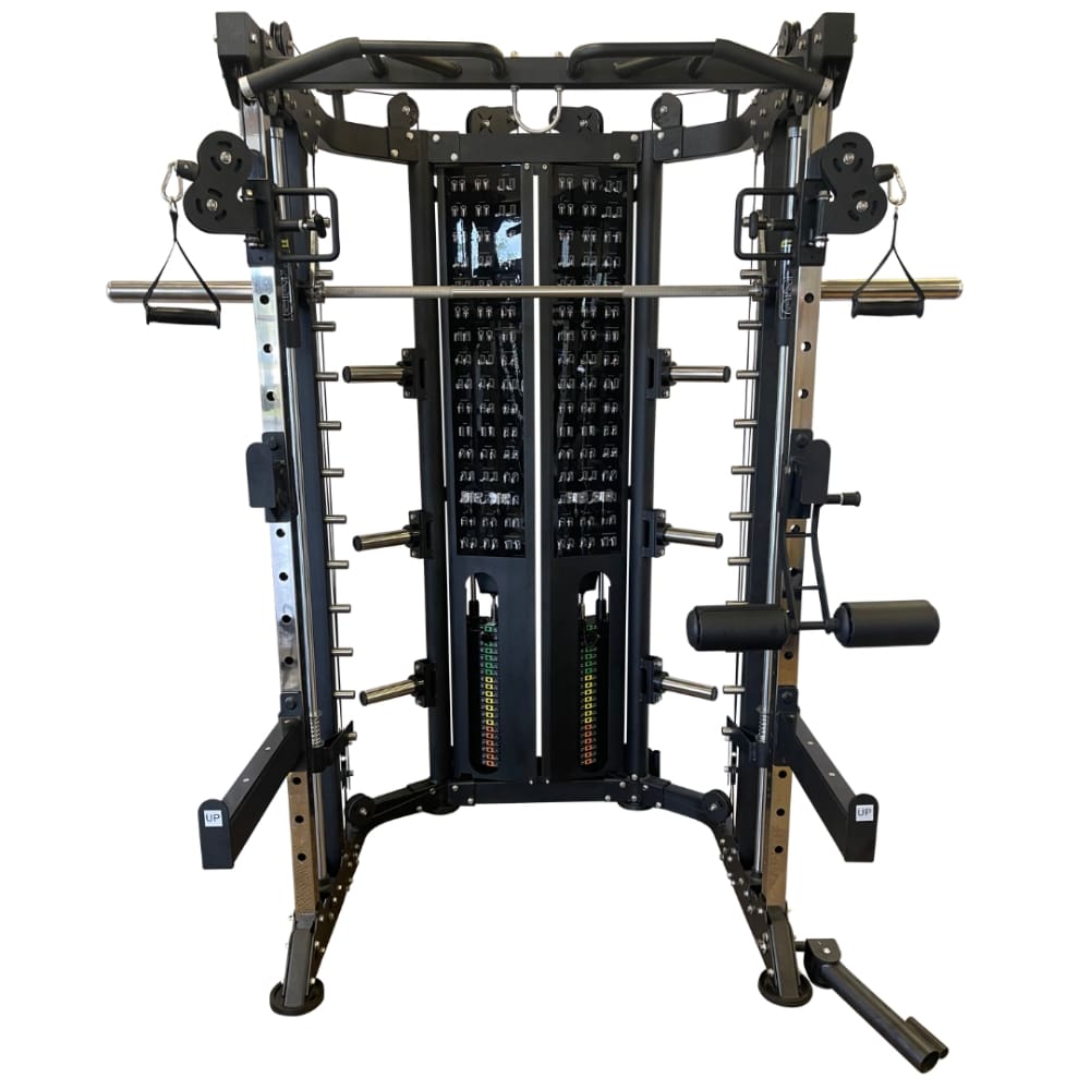 ZiahCare's Diamond Fitness Fully Loaded All-In-One Functional Trainer Home Gym Mockup Image 14