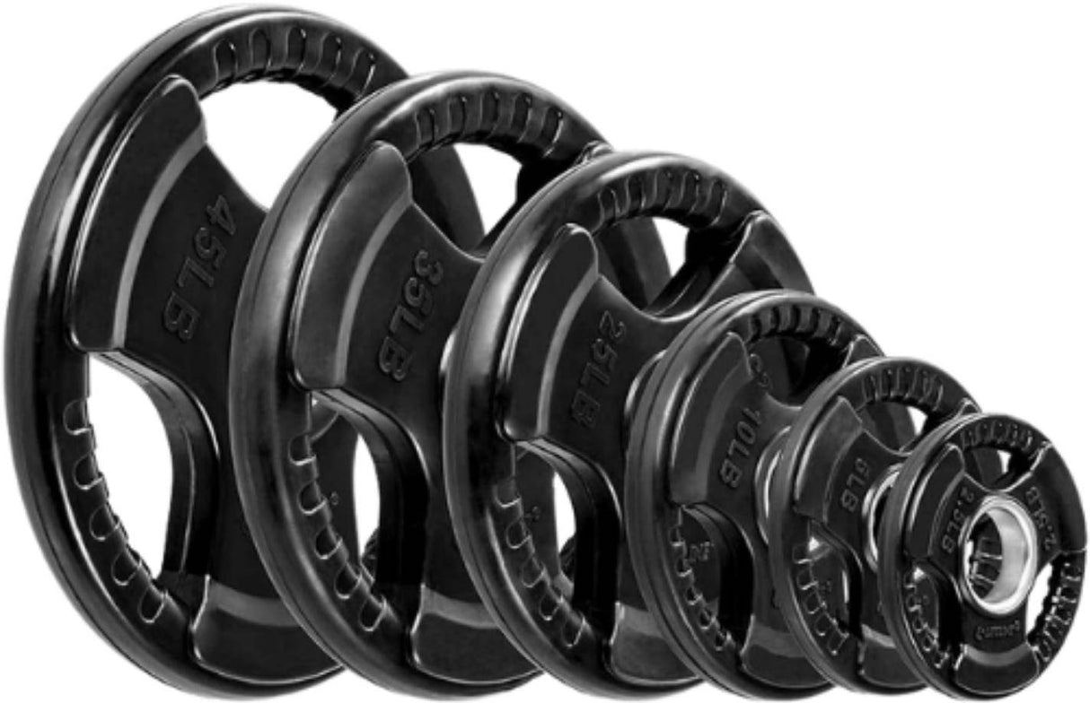 ZiahCare's Diamond Fitness Rubber-Coated Olympic Plates Mockup Image 7