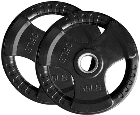 ZiahCare's Diamond Fitness Rubber-Coated Olympic Plates Mockup Image 5