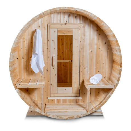 Dundalk Tranquility 8 Person Outdoor Barrel Sauna Kit