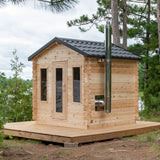 6 person family sauna mockup front view