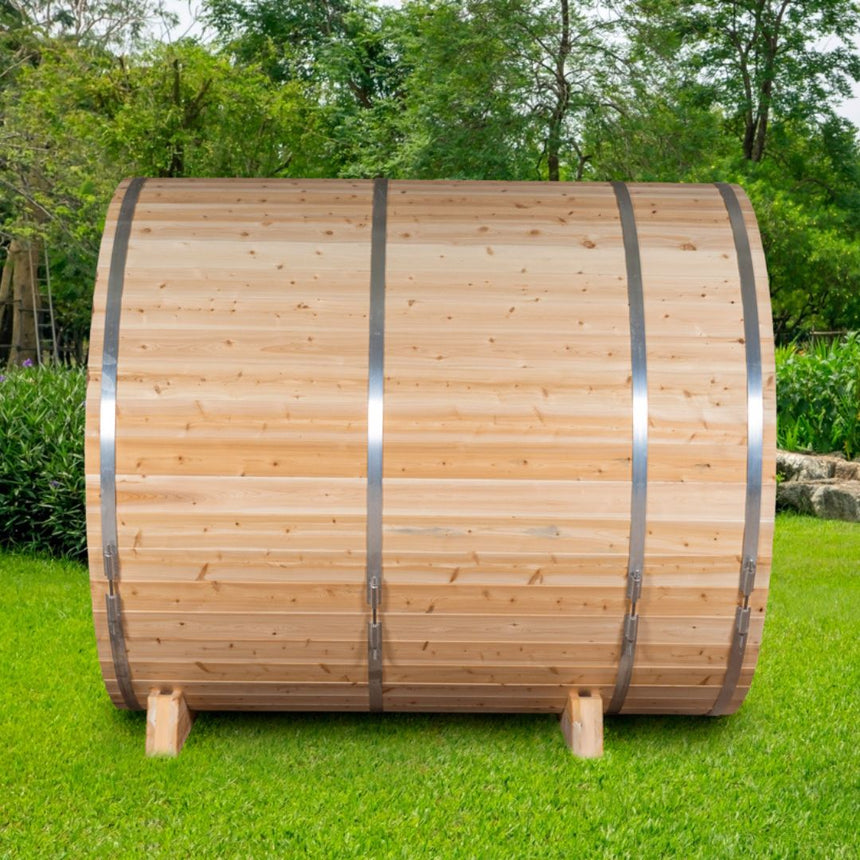 side view of sauna outdoors