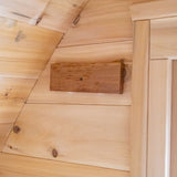 inside sauna wood ventilation configuration