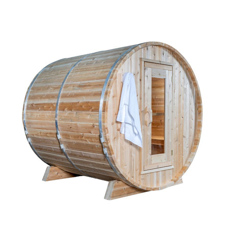 Dundalk Leisurecraft Barrel Sauna Product Mockup