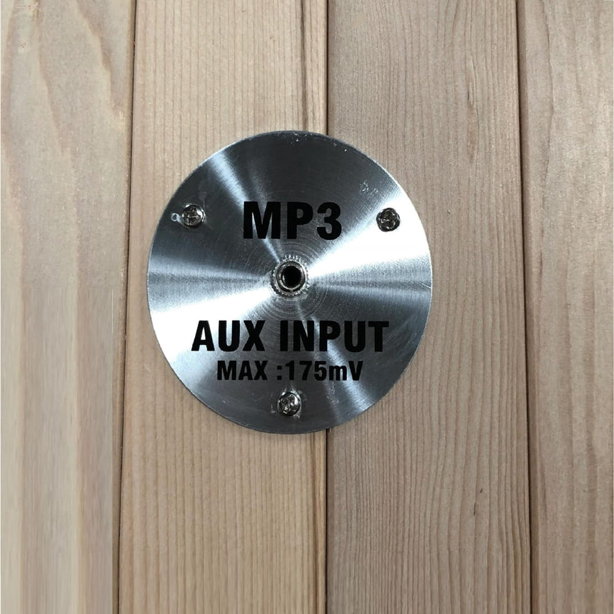 mp3 aux input for sauna