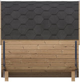 ZiahCare's SaunaLife Model E7 4 Person Outdoor Barrel Sauna Mockup Image 10