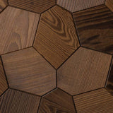 ZiahCare's EmotionWood Hexagon Thermo-Ash Brushed Decorative Wall Panels Mockup Image 1