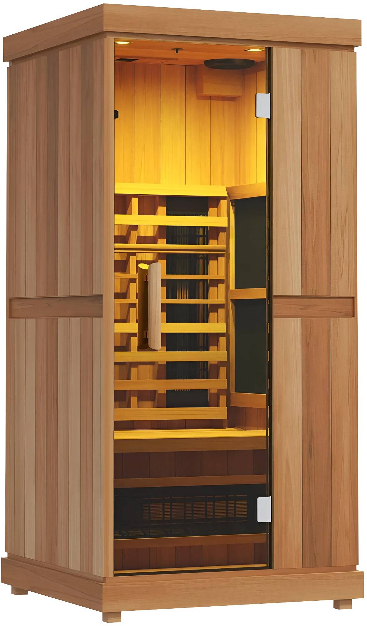 ZiahCare's Finnmark Designs 1 Person Full-Spectrum Infrared Sauna Mockup Image 5