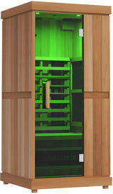 ZiahCare's Finnmark Designs 1 Person Full-Spectrum Infrared Sauna Mockup Image 7