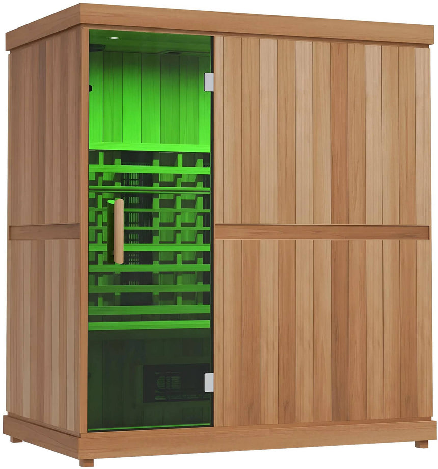 ZiahCare's Finnmark Designs 4 Person Full Spectrum Infrared Sauna Mockup Image 7