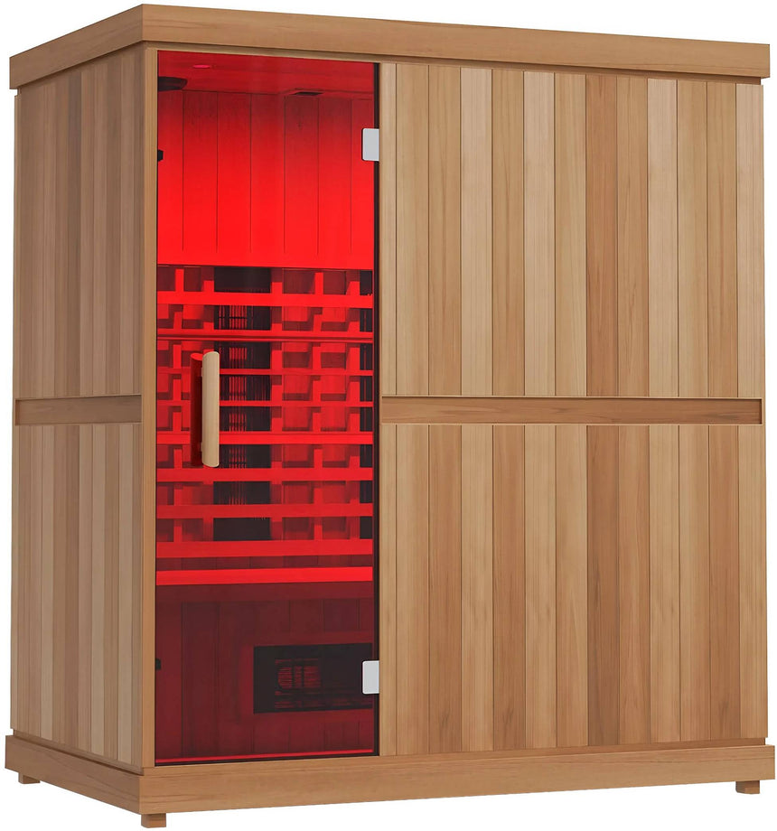 ZiahCare's Finnmark Designs 4 Person Full Spectrum Infrared Sauna Mockup Image 1