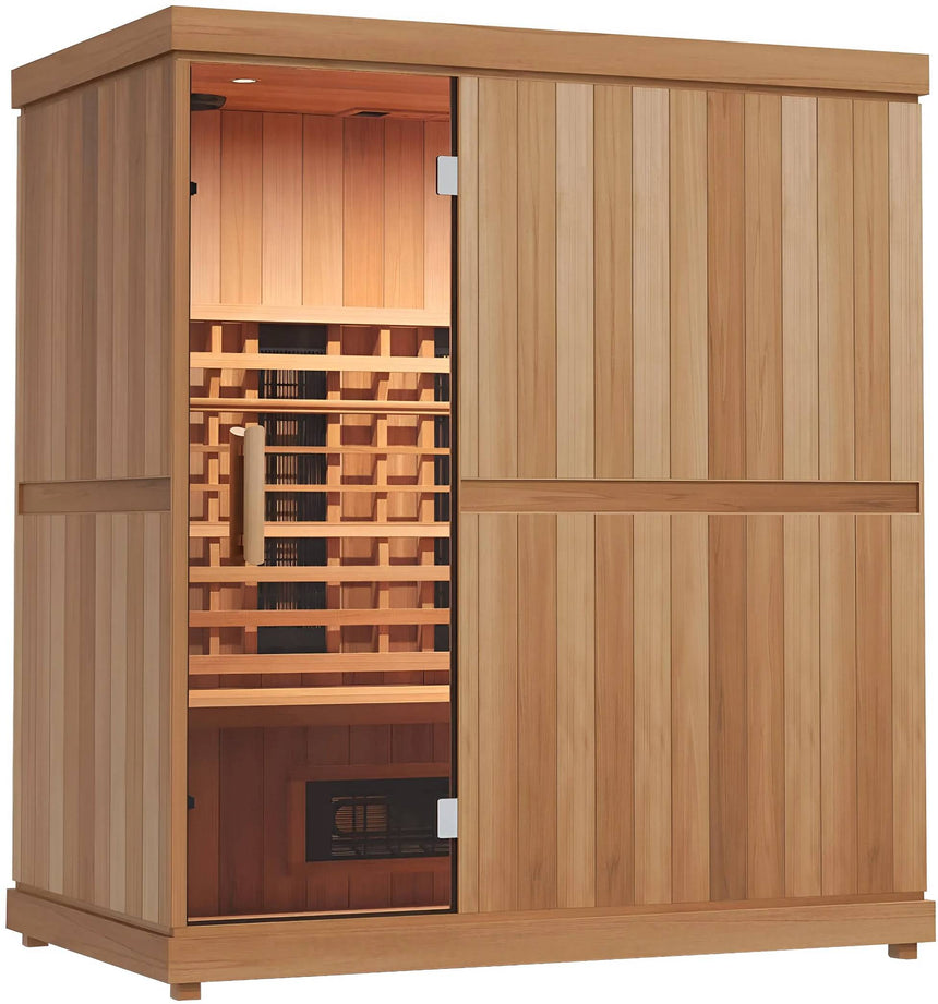 ZiahCare's Finnmark Designs 4 Person Full Spectrum Infrared Sauna Mockup Image 8