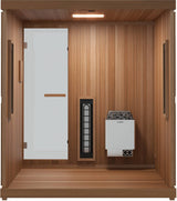 ZiahCare's Finnmark Designs 4 Person Trinity XL Infra-Steam Sauna Mockup Image 4