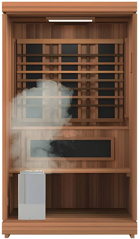 ZiahCare's Finnmark Designs 2 Person Trinity Infra-Steam Sauna Mockup Image 2