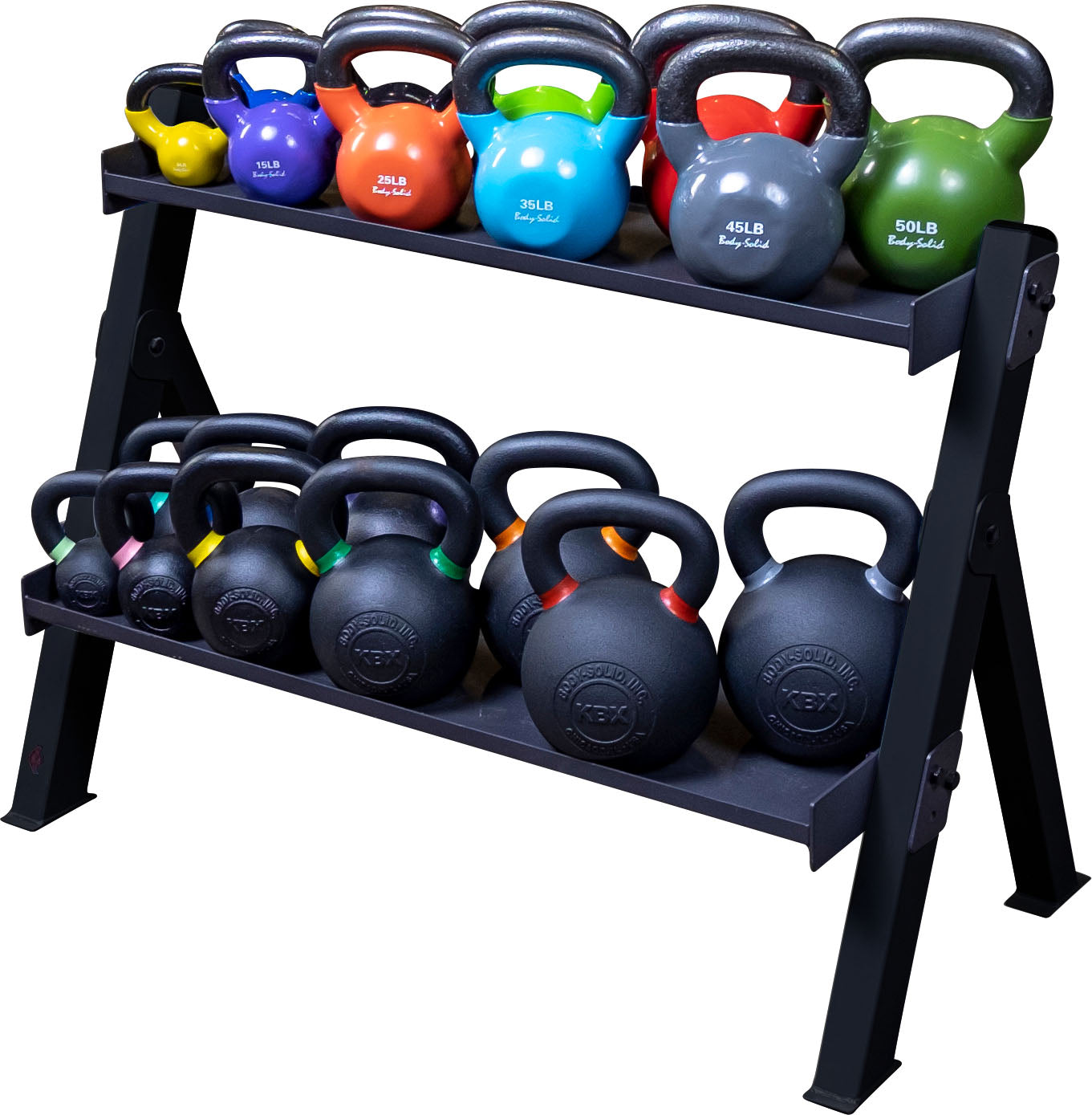 Body-Solid Dumbbell & Kettlebell Rack