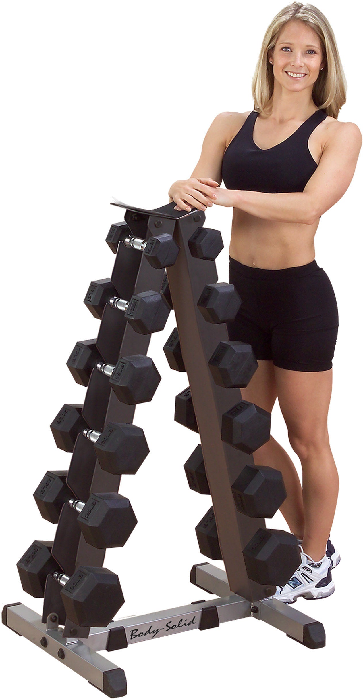 Body-Solid 2-Tier Vertical Dumbbell Rack