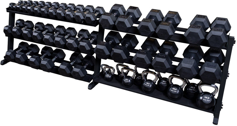 Body-Solid 2-Tier Horizontal Dumbbell Rack