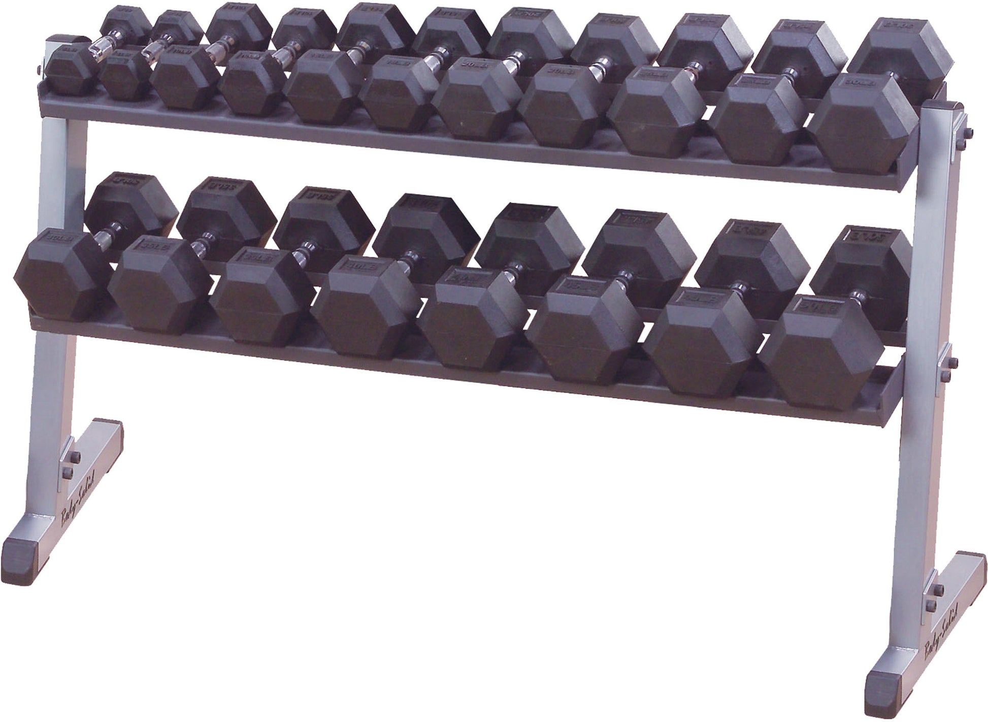 Body-Solid 2-Tier Horizontal Dumbbell Rack