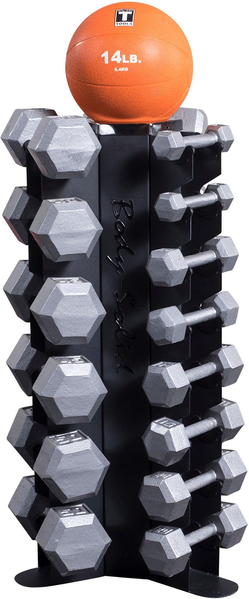 Body-Solid 3-Sided Vertical Dumbbell Rack