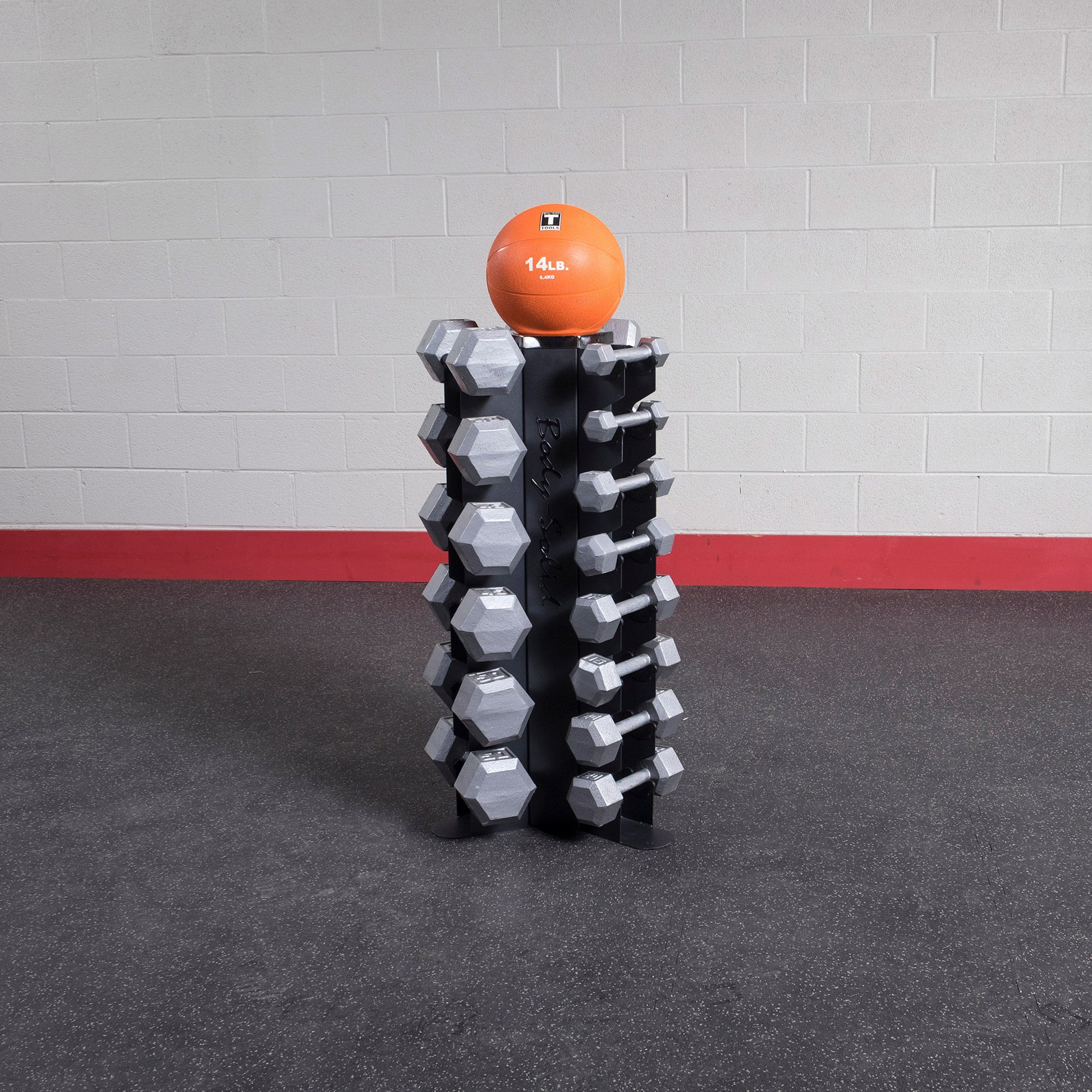 Body-Solid 3-Sided Vertical Dumbbell Rack