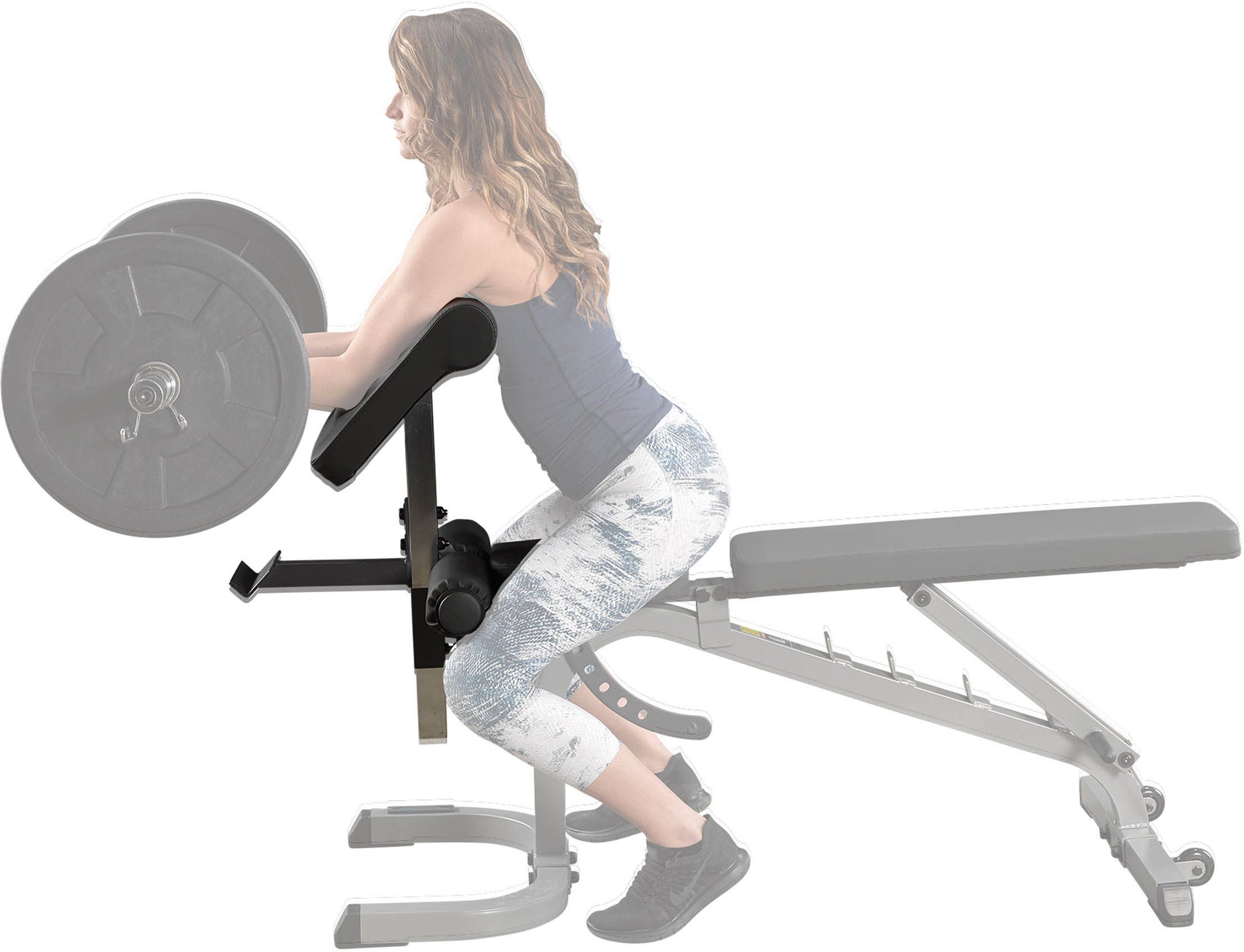 Body-Solid Preacher Curl Attachment