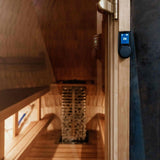 HUUM UKU WiFi Sauna Control attached to outside sauna wall