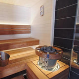 Cilindro Electric Sauna Heater mockup in sauna