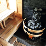 Harvia Legend 150 Wood-Fired Sauna Heater Mockup Lifestyle