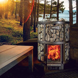 ZiahCare's Harvia Legend 240 GreenFlame Wood Fired Sauna Heater Mockup Image 9