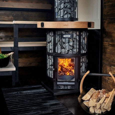 ZiahCare's Harvia Legend 150 Wood Fired Sauna Heater Lifestyle Mockup Image 2