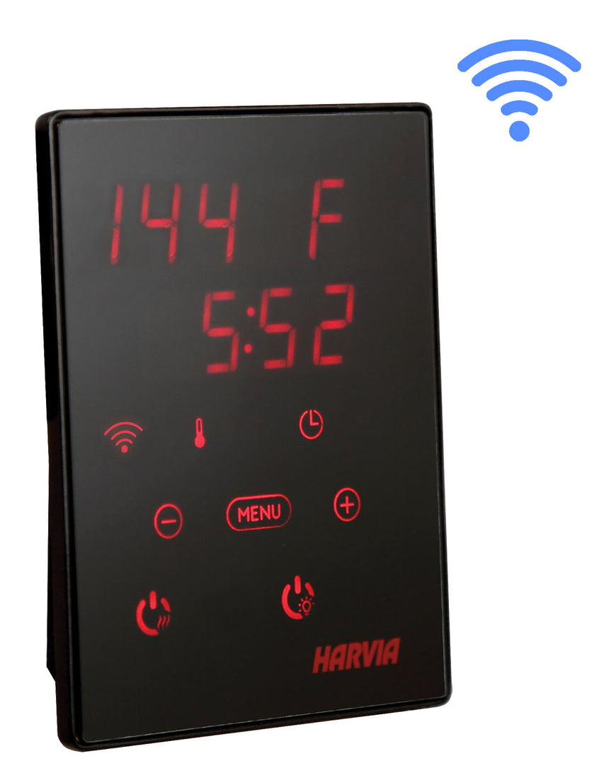 ZiahCare's Harvia Xenio WiFi Remote Control Sauna Panel Mockup Image 1