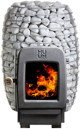 ZiahCare's HUUM Hive Heat Series Natural Wood Fired Sauna Heater Mockup Image 1