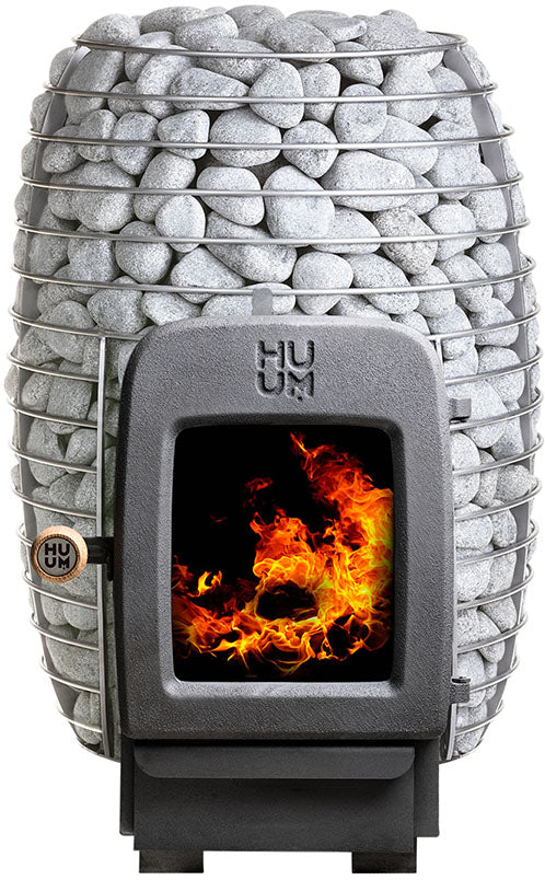 ZiahCare's HUUM Hive Heat Series Natural Wood Fired Sauna Heater Mockup Image 1