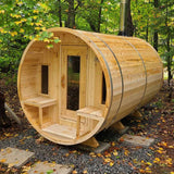 Tranquility 8 Person Outdoor Barrel Sauna Kit
