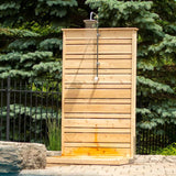 mockup of shower outdoors