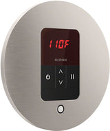 iTempo Round Steam Control Brushed Nickel Angled