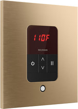 iTempo Square Steam Control Brushed Bronze Angled